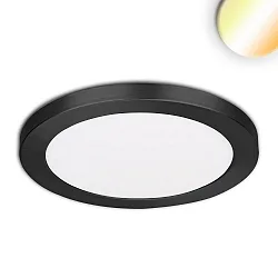 Luminaire apparent / encastré Slim Flex IP44, noir  
