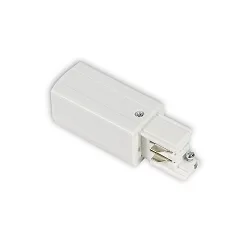 Alimentateur latéral triphasé SERIE S1 conducteur de protection à gauche, conducteur N à gauche, blanc mat