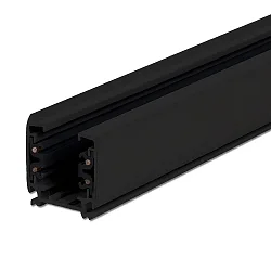 Rail triphasé pour montage en surface SERIE S1 200CM plat, noir mat