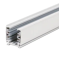 Rail triphasé pour montage en surface SERIE S1 200CM plat, blanc mat
