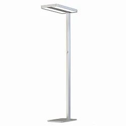 Lampadaire Office Pro haut bas, argent gradable
