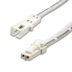 Rallonge de câble MiniAMP 2 pôles, blanche