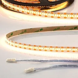LED CRI930 MiniAMP Flex strip, 12V, 12W, 3000K, both sided 30cm cable with male plug, 250cm