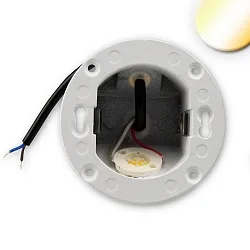 Lumière encastrée SYS_WALL68 sans abat-jour, CCT Switch IP44, 3W 140lm 3000 / 4000 / 6000K 38° 38° CRI >81