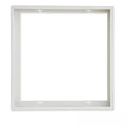 Accessory for LED panel - surface mounting frame, aluminium, white RAL 9016, panel 625 (62.5 x 62.5cm), quick mounting