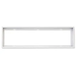 Accessory for LED panel - surface mounting frame, aluminium, white RAL 9016, panel 1200 (30 x 120cm), quick mounting