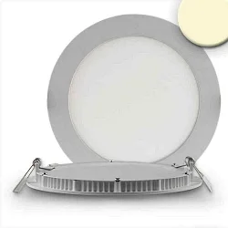 downlight flat, dimmable IP42, silver dimmable