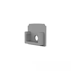 Embout T-PROFILE 14 - E209 avec trou pour câble, gris