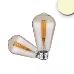 Lampe à filament LED VINTAGE LINE LED EDISON ST64 ST64 commutable E27 7W 720lm 2700K 360° CRI 80-89 