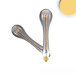 Ampoules décoratives à filament VINTAGE LINE WATERDROP commutable E27 3,8W 120lm 2200K 360° CRI >90 