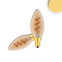 Ampoule à filament forme bougie VINTAGE LINE C35 CANDLEBULB commutable C35 E14 3,5W 100lm 2200K 360° CRI 85 