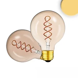 Globe de filament d'ampoule VINTAGE LINE ROUNDBULB 95 commutable G95 E27 4W 200lm 2200K 360° CRI 85 
