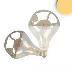 Globe de filament d'ampoule VINTAGE LINE ROUNDBULB A125 UNREGULAR commutable G125 E27 4W 120lm 2200K 360° CRI 85 