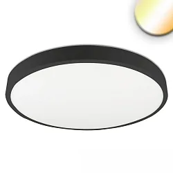 Luminaire de plafond PRO 500MM rond, CCT Switch IP20, noir gradable