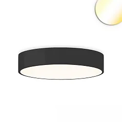 Applique et plafonnier DN600 rond, CCT Switch IP20, noir gradable