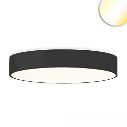 Applique et plafonnier DN800 rond, CCT Switch IP20, noir gradable