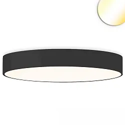 wall and ceiling luminaire DN1000 round, CCT Switch IP20, black dimmable
