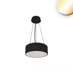 Luminaire à suspension DN400 Bas, rond IP20, noir gradable
