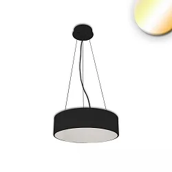 Luminaire à suspension DN600 Bas, rond IP20, noir gradable