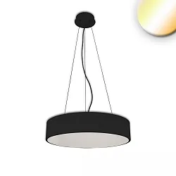 Luminaire à suspension DN800 Bas, rond IP20, noir gradable