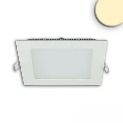 Downlight angulaire, plat, réduction de l'éblouissement IP42, blanche gradable