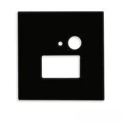 Capot SYS-WALL68 angulaire, noir 
