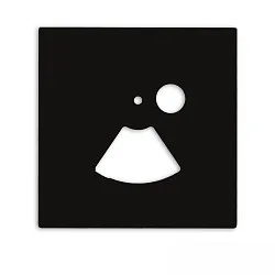 Capot SYS-WALL68 angulaire, noir 