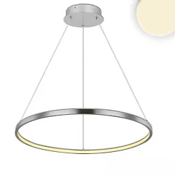 Lampe suspendue RING IP20, aluminium brossé 