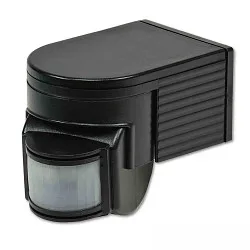 motion detector PIR surface-mounted version, black