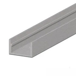 Profil GROUND-IN12 accessible, aluminium anodisé