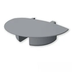 Embout EC231 (MINI-EB V2 / SURF/DIVE 12) rond, version pour montage encastré, lot de 1, avec trou pour câble