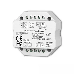 Variateur SYS-PRO RF - PHASE TYPE CHOICE réglable, contrôlable par ZigBee, TRIAC, contrôlable par Sys-Pro, blanc mat