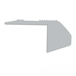 Embout EC222 (STAIRS12) version pour montage encastré, gauche, lot de 1, gris