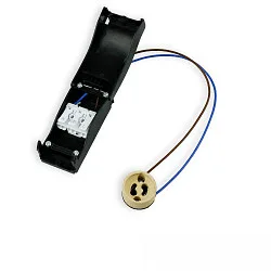 Culot GU10 2 voies, avec boîte de connexion, 3 pôles