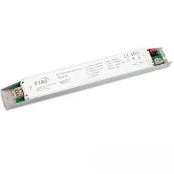 Transformateur PWM 24VDC SELV, 0-60W, ULTRASLIM, PUSH/DALI-2 contrôlable par DALI, constante de tension, étroit