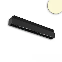 Halogène sur rail GRID LINE+ 32CM - TRACK48 rigide, commutable, fixation magnétique IP20, noir 