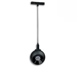 Halogène sur rail BALL FOKUS - TRACK48 pivotant, commutable, fixation magnétique IP20, noir 