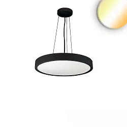 Luminaire à suspension COLOR SWITCH ROUND - Ø 40CM CCT Switch, UGR < 19, multipower IP20, noir gradable