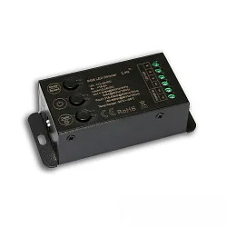 Variateur RADIO MESH MULTI-PWM RGB, 3-CH, 12-24V DC 12-18A avec interrupteur, 3 canaux, avec bouton de commande
