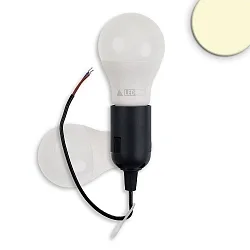Culot CONSTRUCTION WORKLIGHT WITH E27 BULB lot de 1, commutable, noir