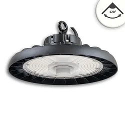 hall spot FL2 POWERSWITCH DIM / 120-150-200W / 120° impact resistant, multipower IP65, black dimmable