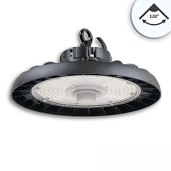 hall spot FL2 200W DALI DIM 120° DALI controllable IP65, black dimmable