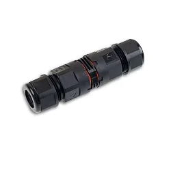 Câble connecteur IP68, 6.5-11MM / 0.75-2.5MM², 250V 16A 3 pôles, noir