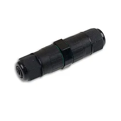 Câble connecteur IP68, 6.5-11MM / 0.75-2.5MM², 250V 16A 2 pôles, noir