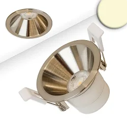 recessed spotlight BACK60 / LED MODULE UGR<12 round, rigid, dimmable, set back IP20, brushed nickel dimmable