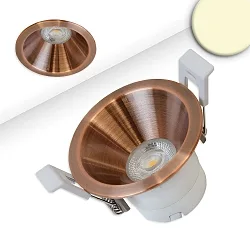 Projecteur encastré BACK60 / LED MODULE UGR<12 rond, rigide, dimmable, reculer IP20, mat, or rose gradable