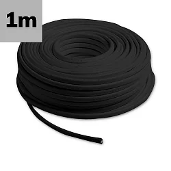 Câble 2X 0.5MM² H05VV-F - PVC COATED - BY THE METER, noir