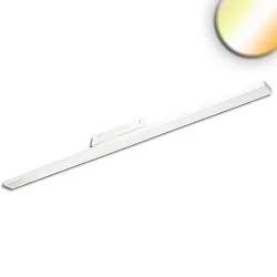 Luminaire triphasé LINEAR 120CM (DALI) rigide, contrôlable par DALI, CCT Switch, prismatique IP20, blanche gradable
