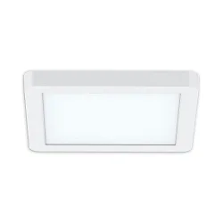 surface / recessed luminaire FLEX PRO 235X235 CCT Switch, adjustable IP44, white dimmable