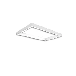 Rail d'alimentation TRACK48 H50 / 50 X 80CM (EMTPTY FRAME) angulaire, sans inserts, blanche